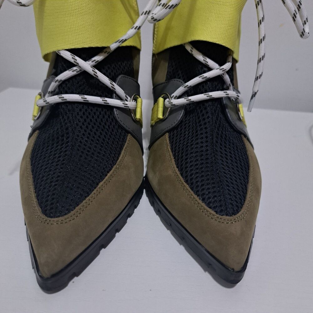 Steve Madden Ilusion Sporty Chic Athleisure Block Heel Ankle Boots Multi Sz 10 - Picture 7 of 13
